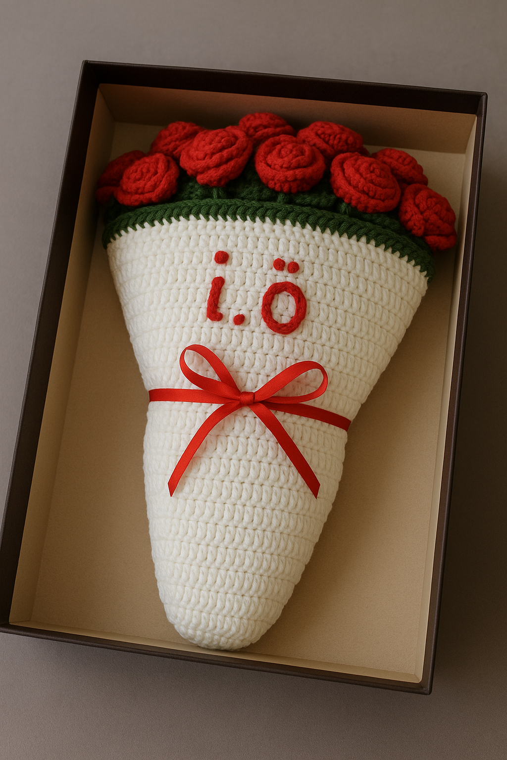 El Yapımı Gül Buket Battaniye