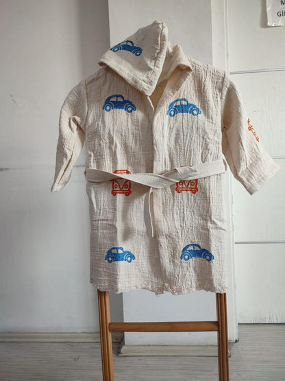 Çocuk Kimono Bornoz - Müslin