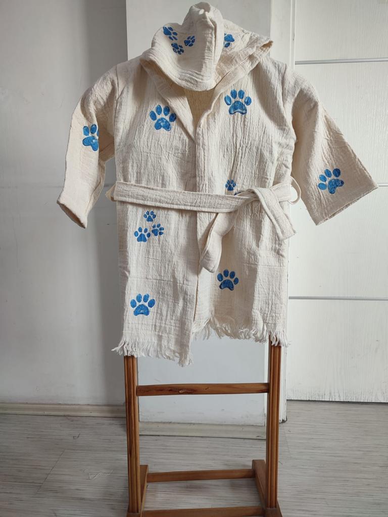 Çocuk Kimono Bornoz - Müslin