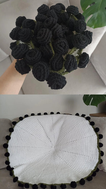 El Yapımı Gül Buket Battaniye