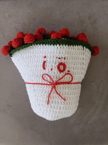 El Yapımı Gül Buket Battaniye